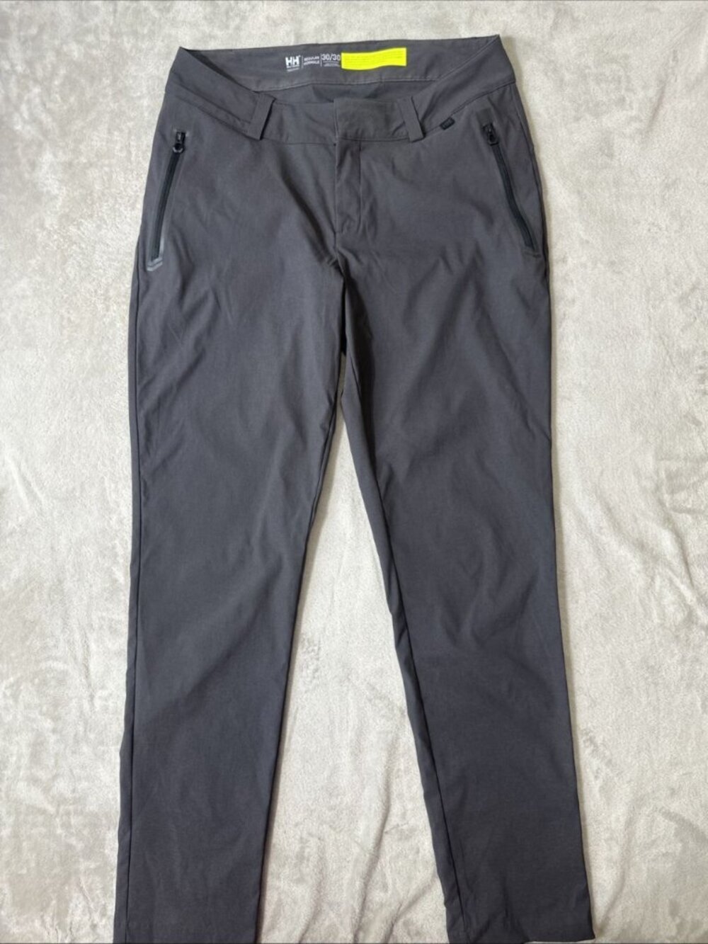 Helly Hansen softshell hiking pants men’s 30x30 gray outdoor stretch zip pocket